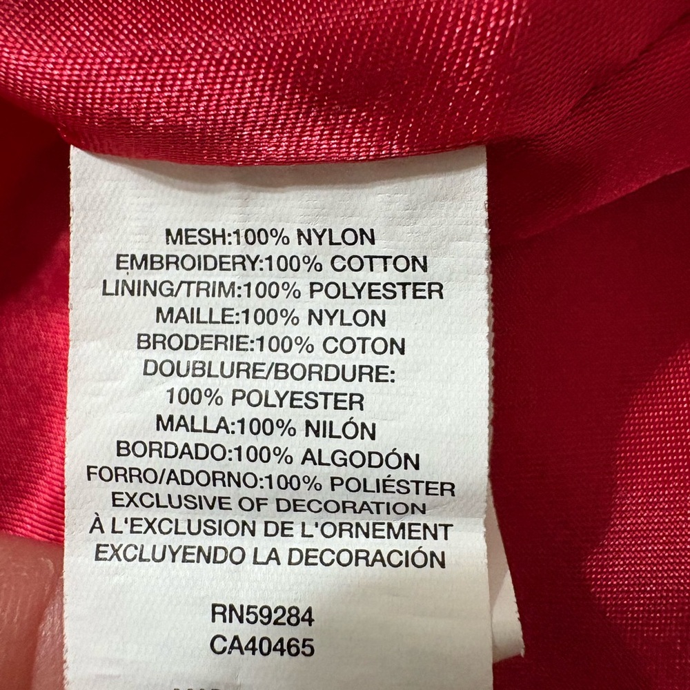 Adorable Place Brand  Girls Red Lace Holiday Dress Size 6 - Picture 6 of 9